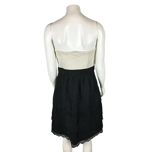 White House Black Market Womens Dress Size 6 Strapless Silk Cocktail Party - Picture 2 of 11